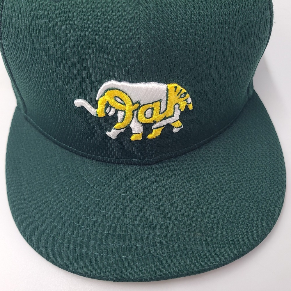 Oakland Athletics Hat Fitted 8 New Era 59Fifty Green White A's Elephant Stomper - Picture 4 of 12